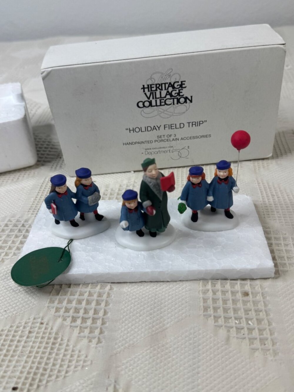 Heritage Village Collection 1994 Holiday Field Trip 58858 Figurines Set Of 3